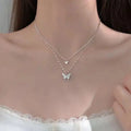 35921 Korean Butterfly Silver Pendant