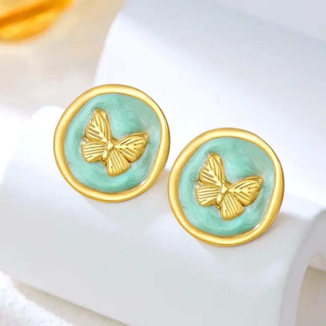 Korean unique anti tarnish earring