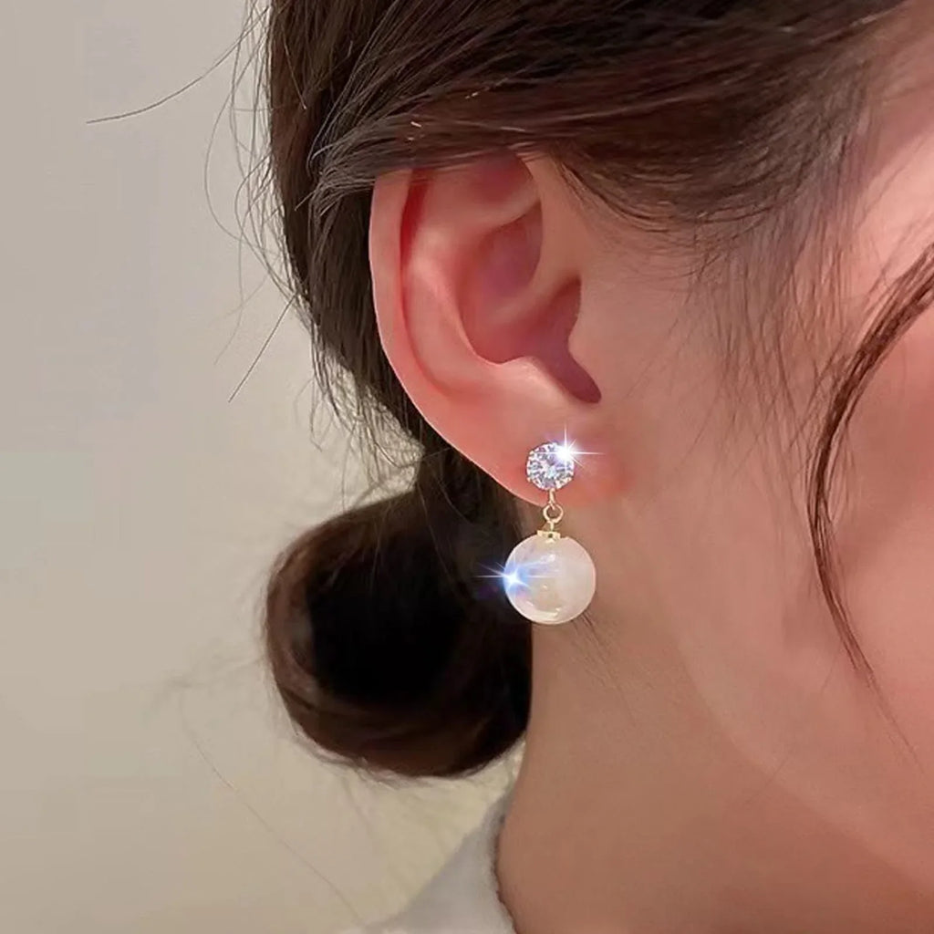 45215 cute Pearl stone Earring