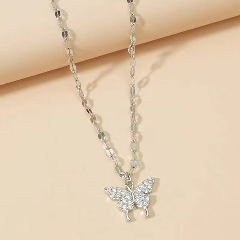 45804 Korean Silver Butterfly 🦋 Pendant