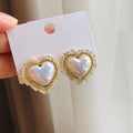 50802 heart shape luxurious Earring