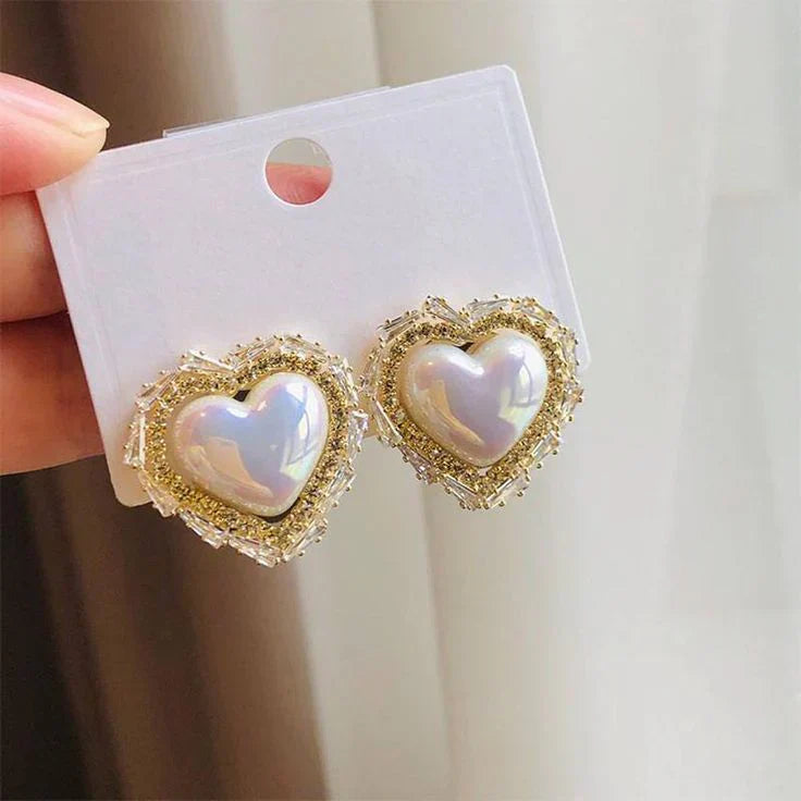 50802 heart shape luxurious Earring