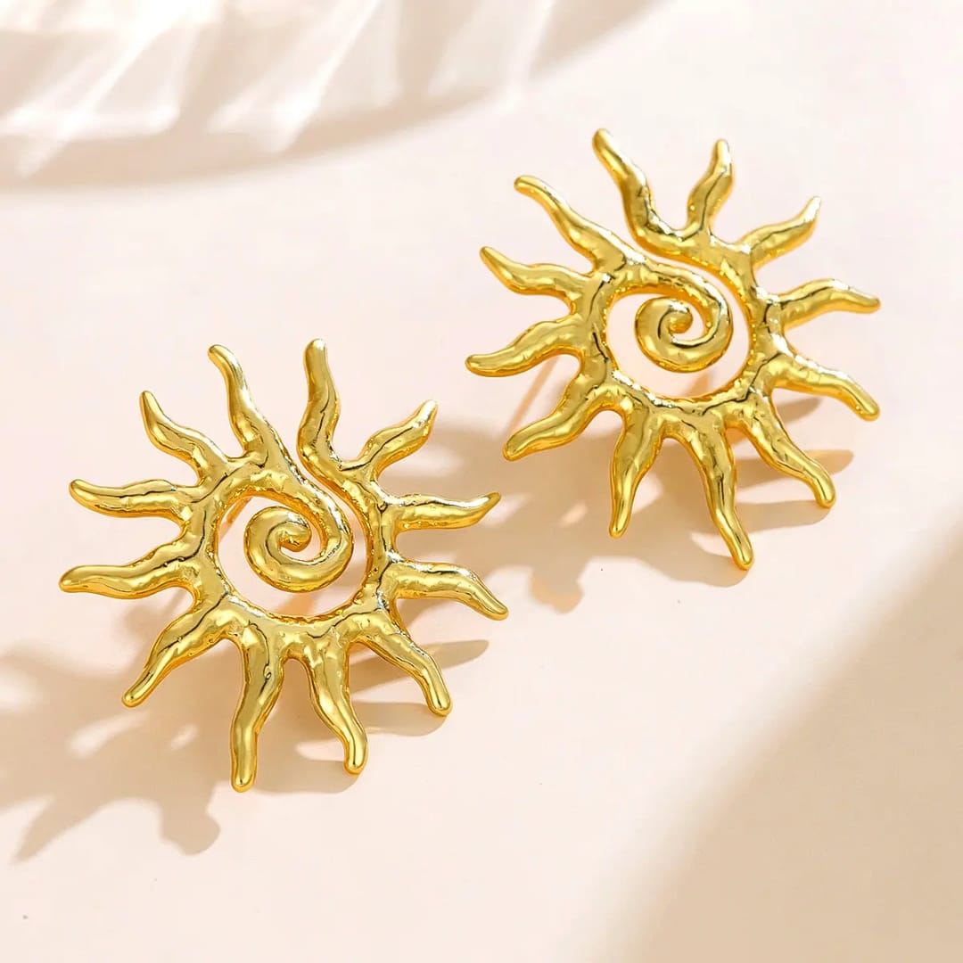 korean gold hot anti tarnish earring