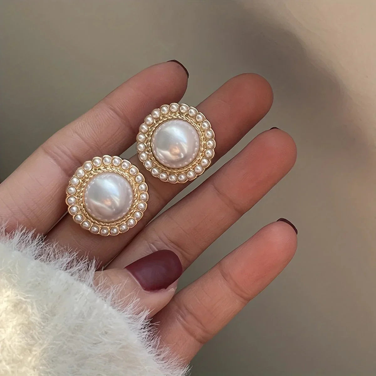 45501 circle cute earring