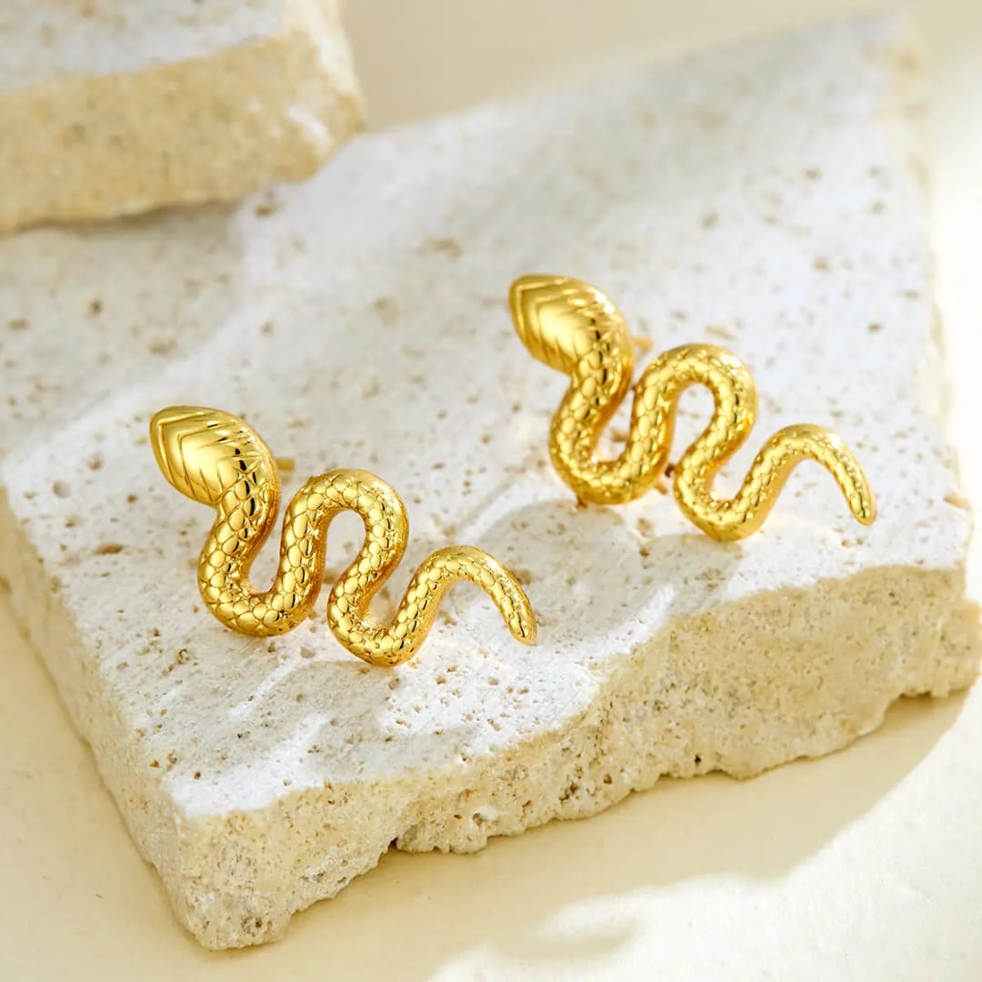 korean snack anti tarnish earring