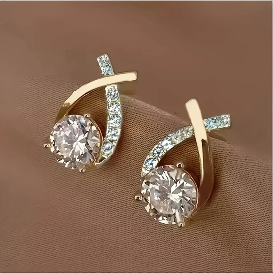 korean luxurious Beautiful Dimond Earring
