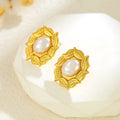 korean leaf Anti tarnish earring