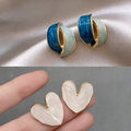 Pack of 2 Korean Stud Earrings For Women And Girls