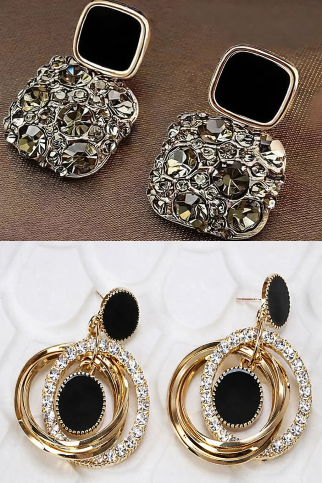Trending korean earrings combo circle