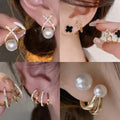 Pack of 4 korean party ware trendy stud earrings